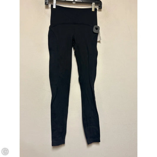 Athletic Leggings By Lululemon In Black, Size: 2