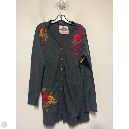 Dress Casual Short By Johnny Was In Grey, Size: L