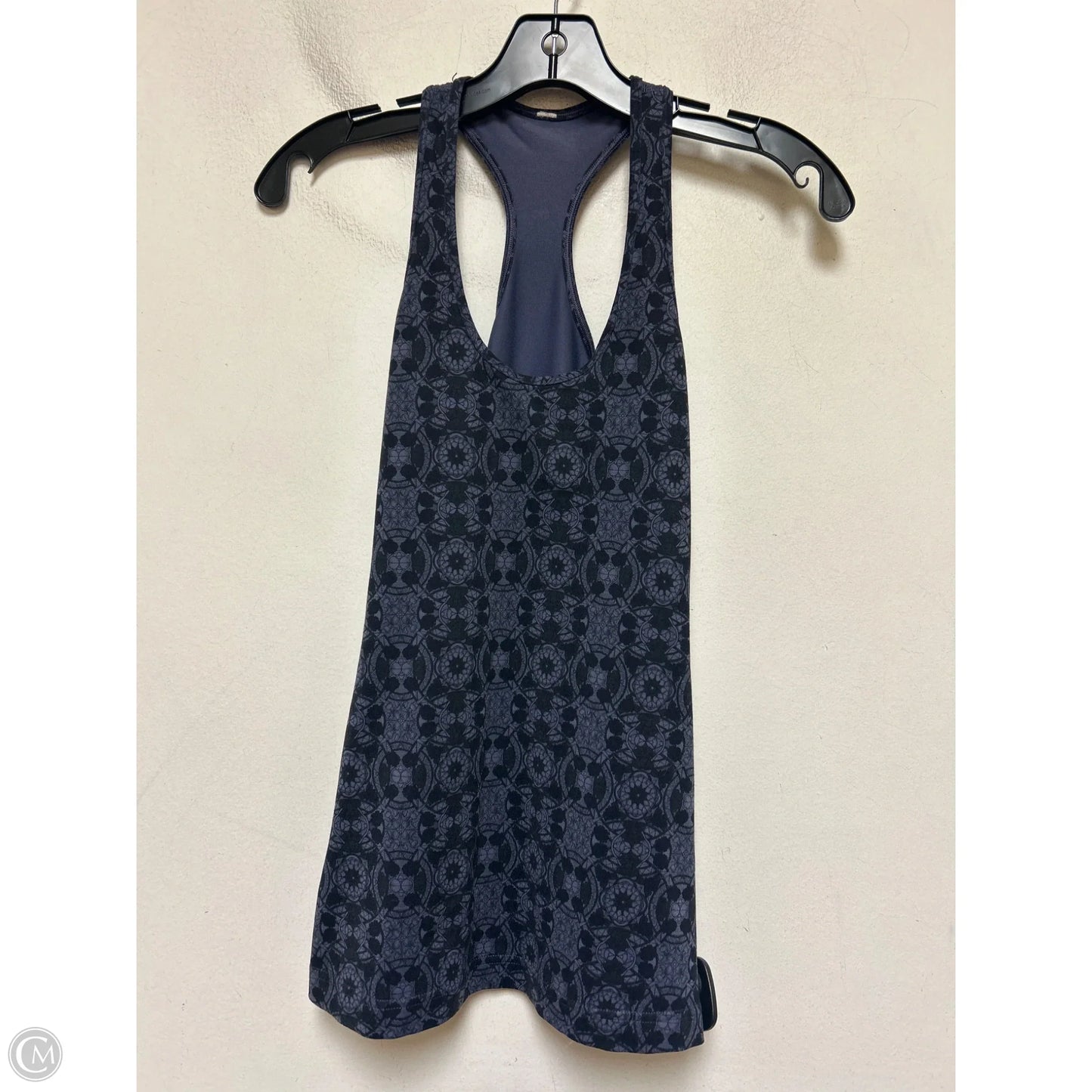 Athletic Tank Top By Lululemon In Black & Purple, Size: S