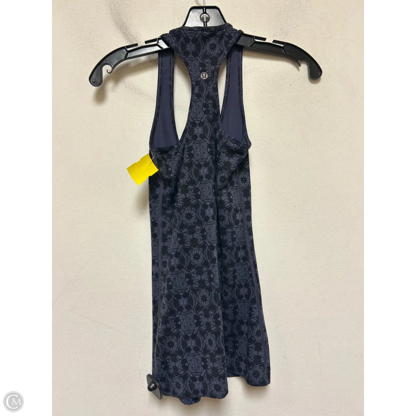 Athletic Tank Top By Lululemon In Black & Purple, Size: S