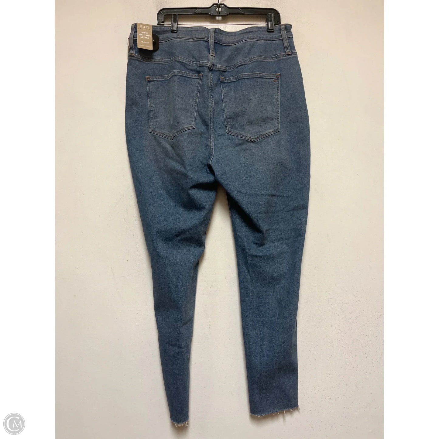Jeans Skinny By Madewell In Blue Denim, Size: 14