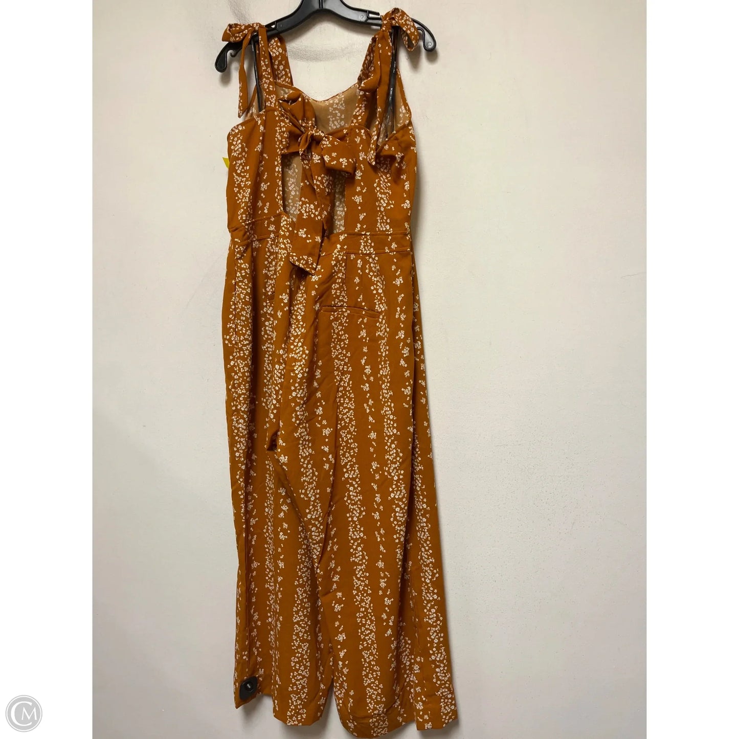 Jumpsuit By Bcbg In Orange & White, Size: Xxl