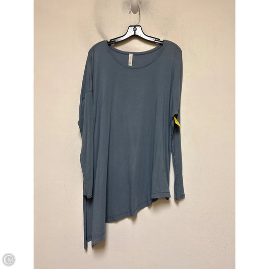 Athletic Top Long Sleeve Crewneck By Lululemon In Blue, Size: 12