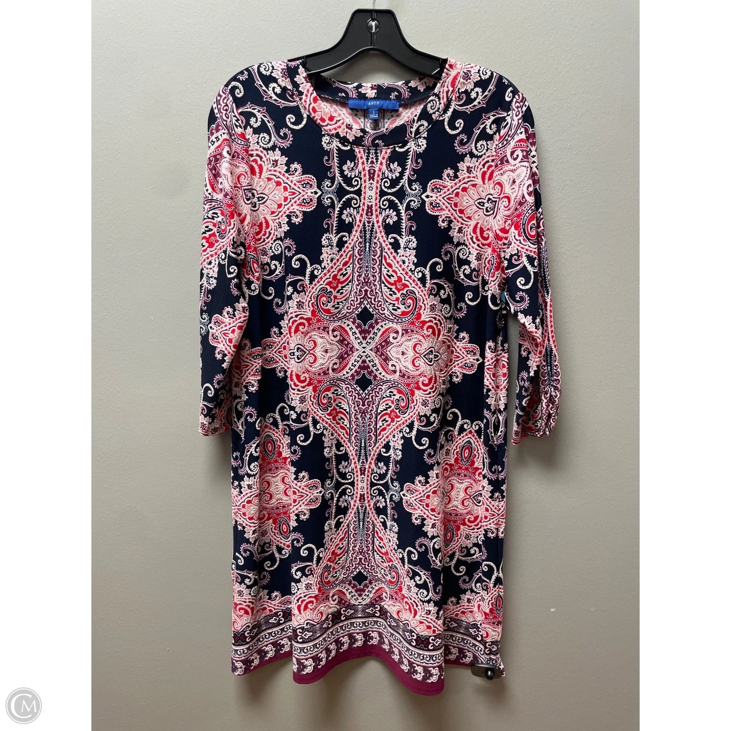 Dress Casual Midi By Apt 9 In Multi-colored, Size: S