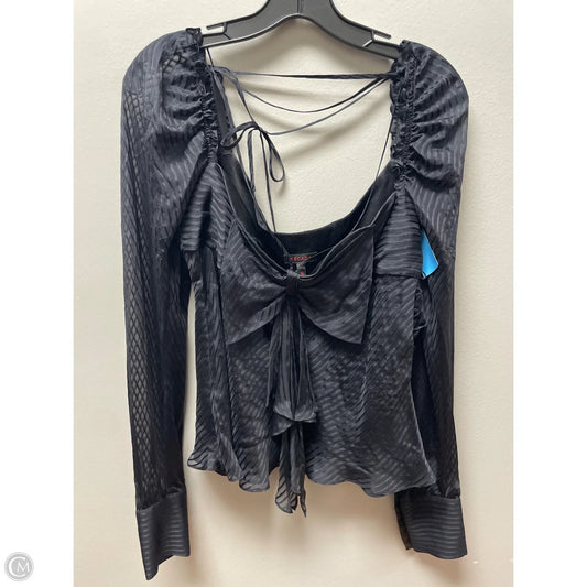 Top Long Sleeve Designer By Escada In Black, Size: S