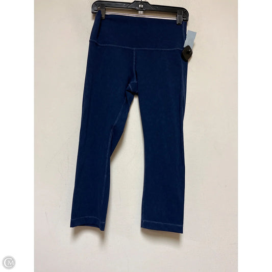 Athletic Leggings By Lululemon In Blue, Size: 8