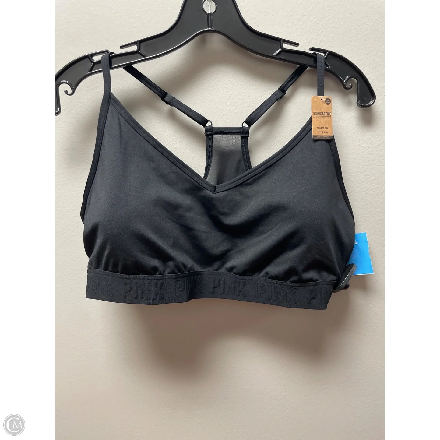 Athletic Bra By Pink In Black, Size: Xxl