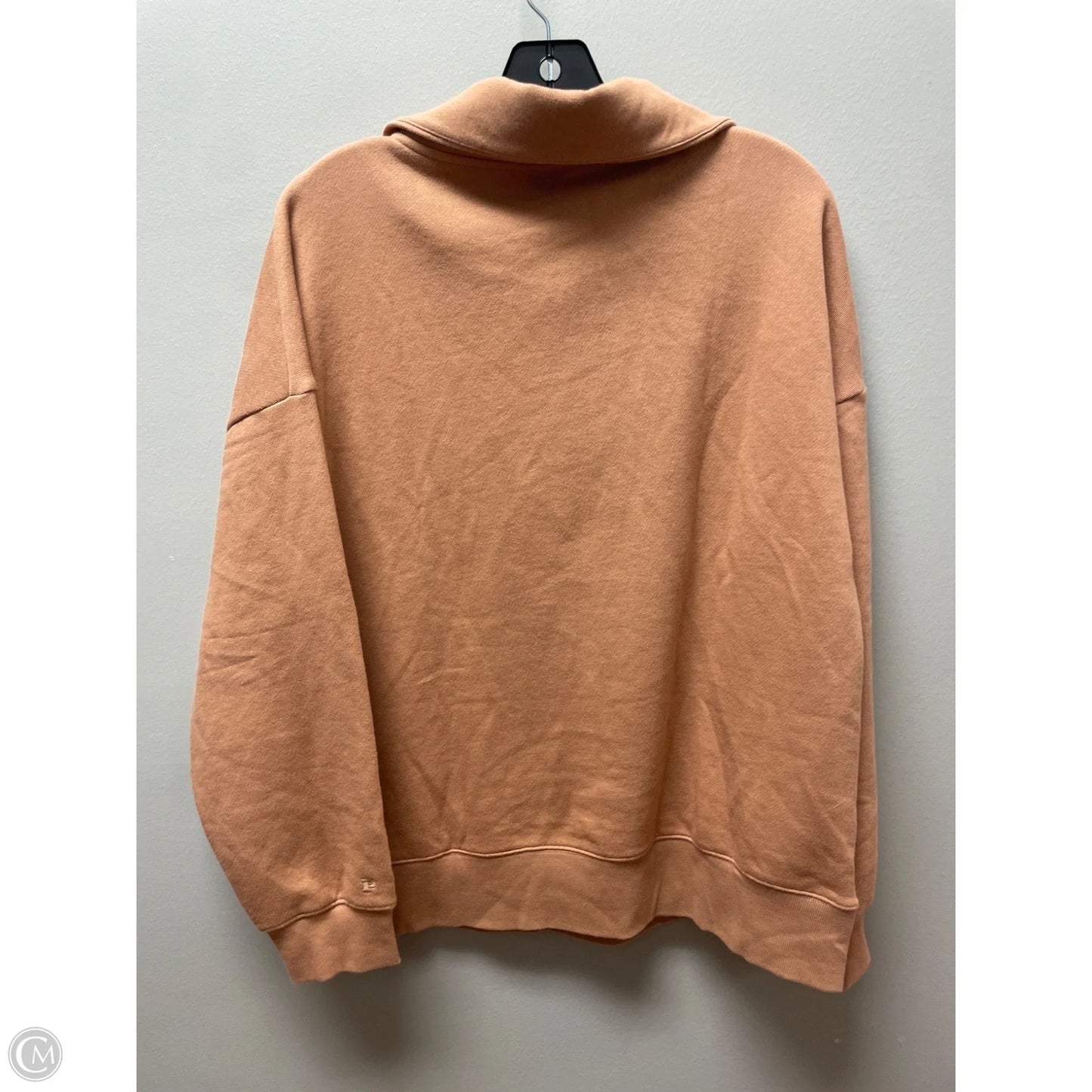 Sweatshirt Collar By Pink In Tan, Size: M
