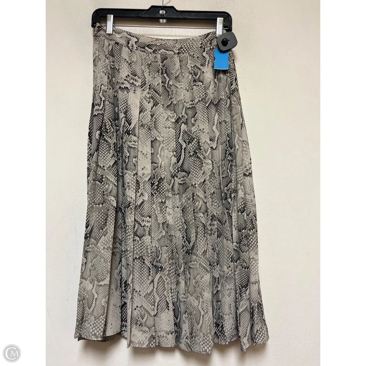 Skirt Midi By White House Black Market In Snakeskin Print, Size: 2