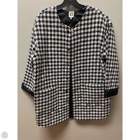 Jacket Other By Anne Klein In Plaid Pattern, Size: M