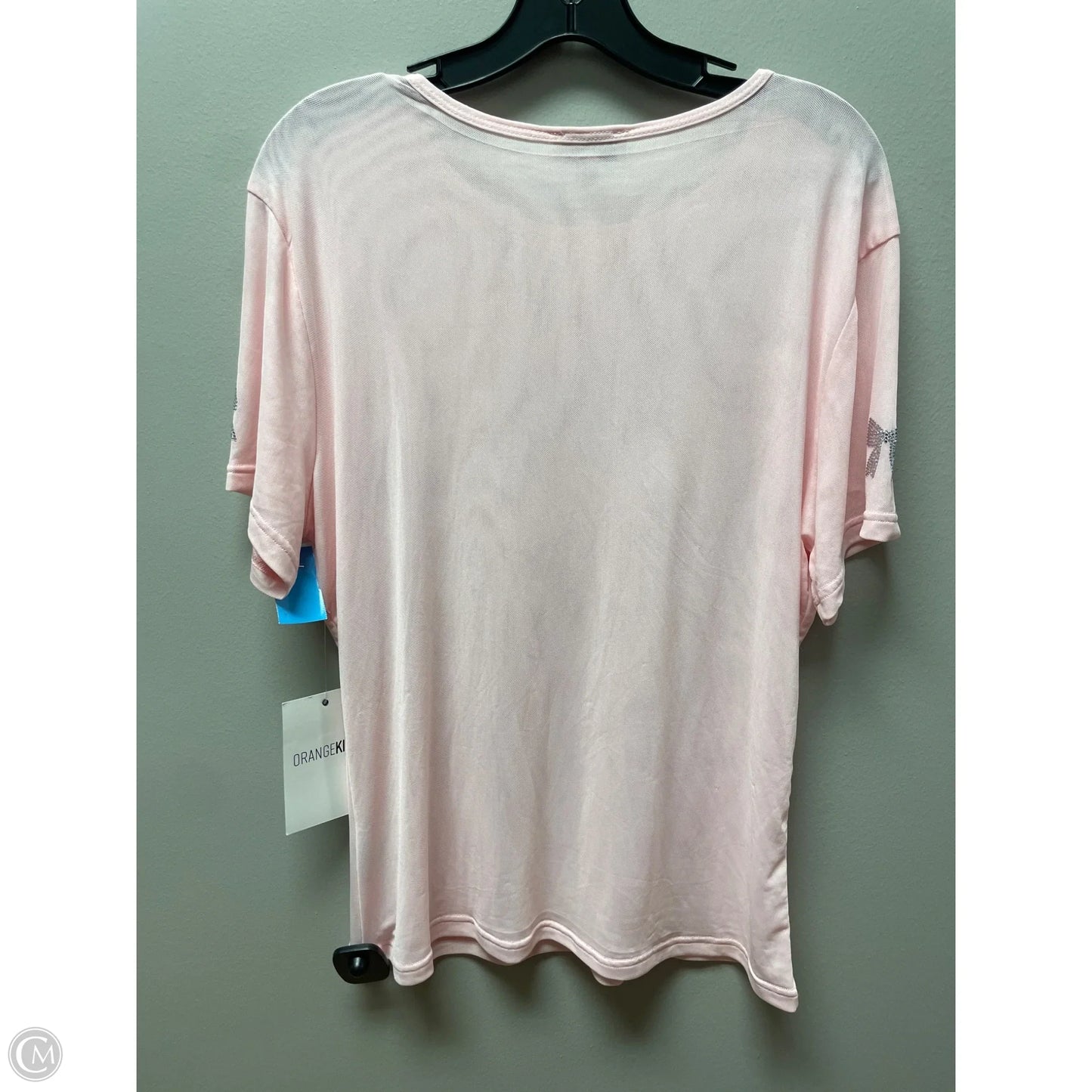 Top Short Sleeve By Clothes Mentor In Pink, Size: 2x