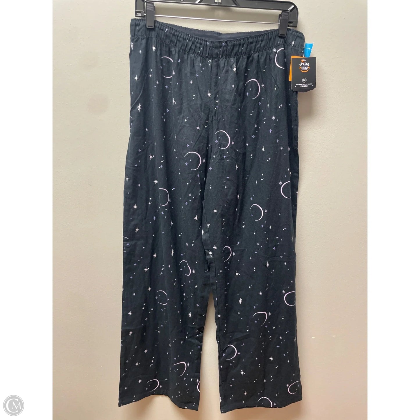 Pajama Pants By Clothes Mentor In Black & Purple, Size: M