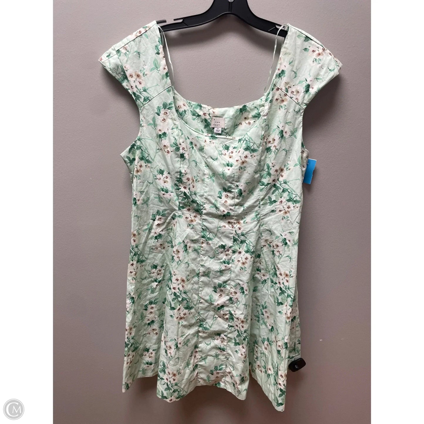 Dress Casual Short By A New Day In Floral Print, Size: L