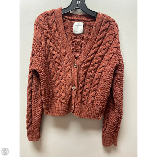 Sweater Cardigan By Abercrombie And Fitch In Brown, Size: S
