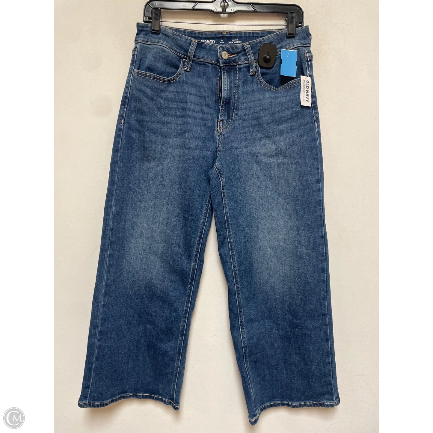 Jeans Wide Leg By Old Navy In Blue Denim, Size: 8p