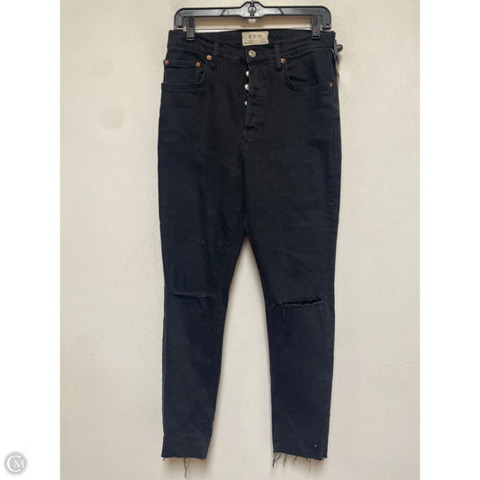 Jeans Straight By We The Free In Black Denim, Size: 8