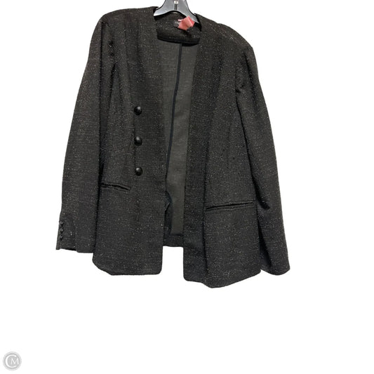 Blazer By Lane Bryant In Black & Silver, Size: 2x