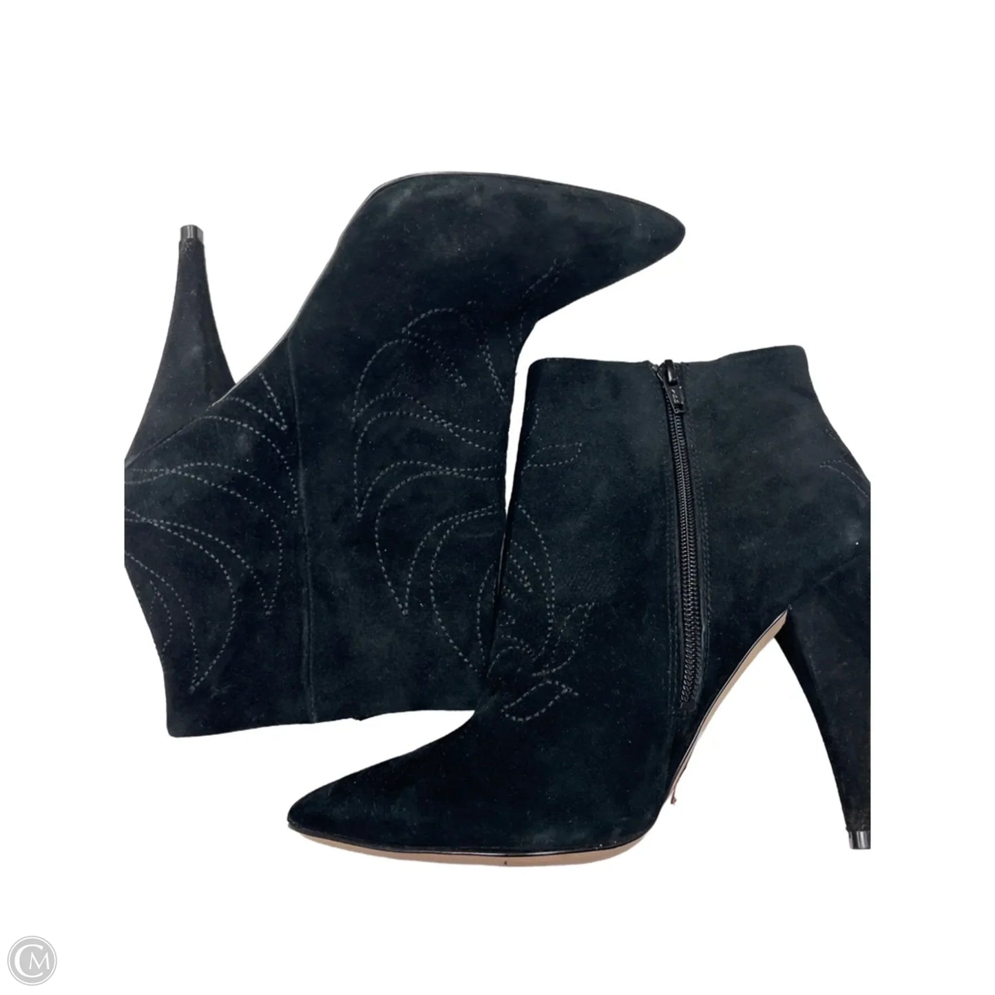 Boots Ankle Heels By Aldo In Black, Size: 8.5