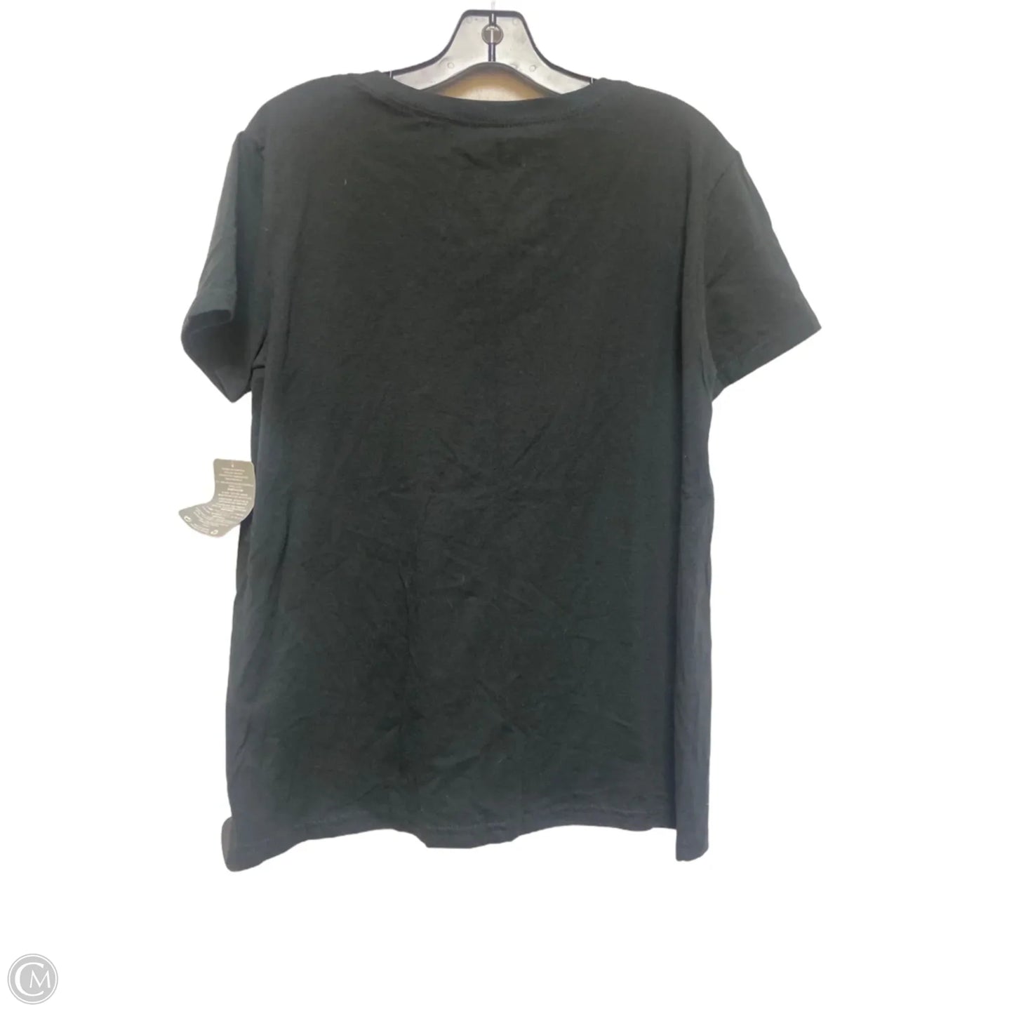 Top Short Sleeve Basic By Disney Store In Black & Gold, Size: L