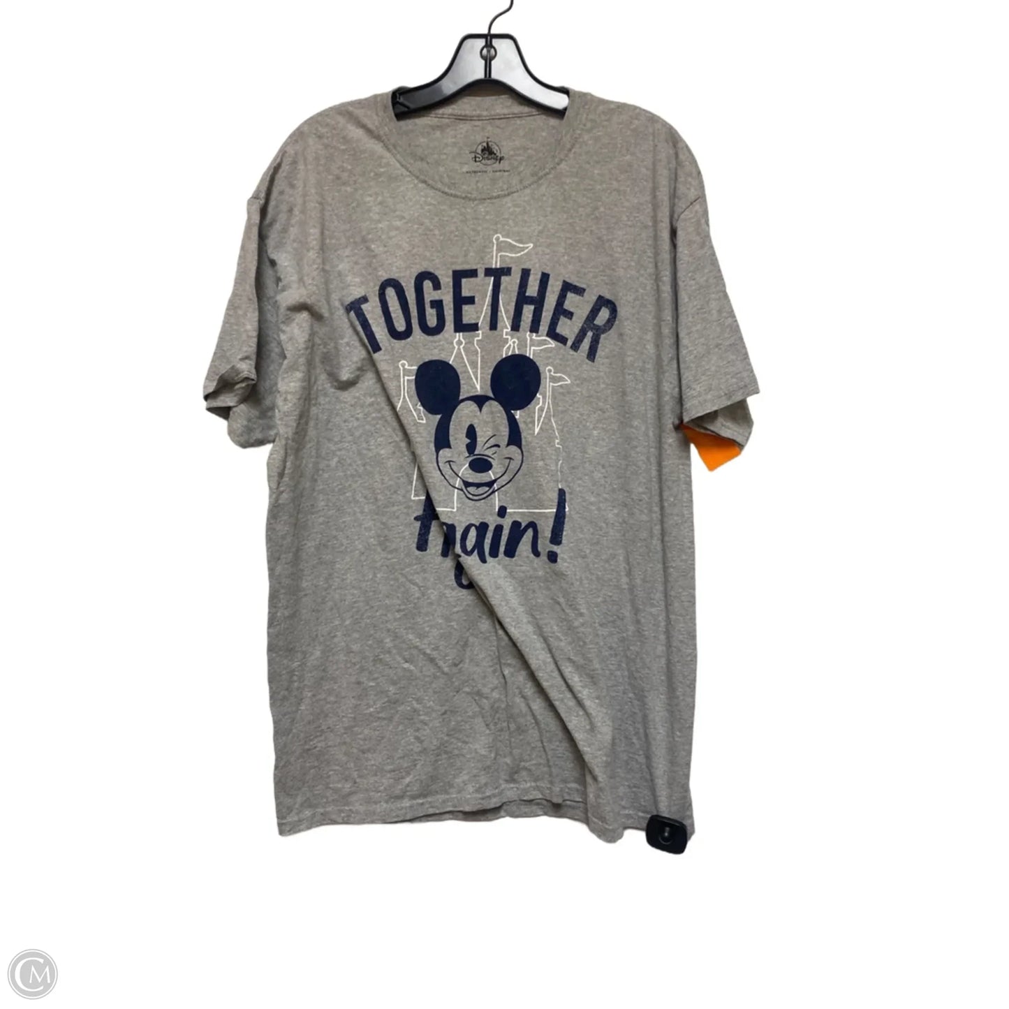 Top Short Sleeve Basic By Disney Store In Grey, Size: L