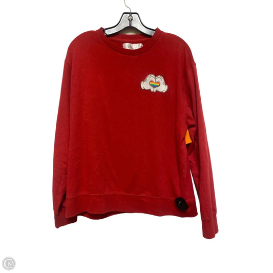 Top Long Sleeve By Disney Store In Red, Size: L