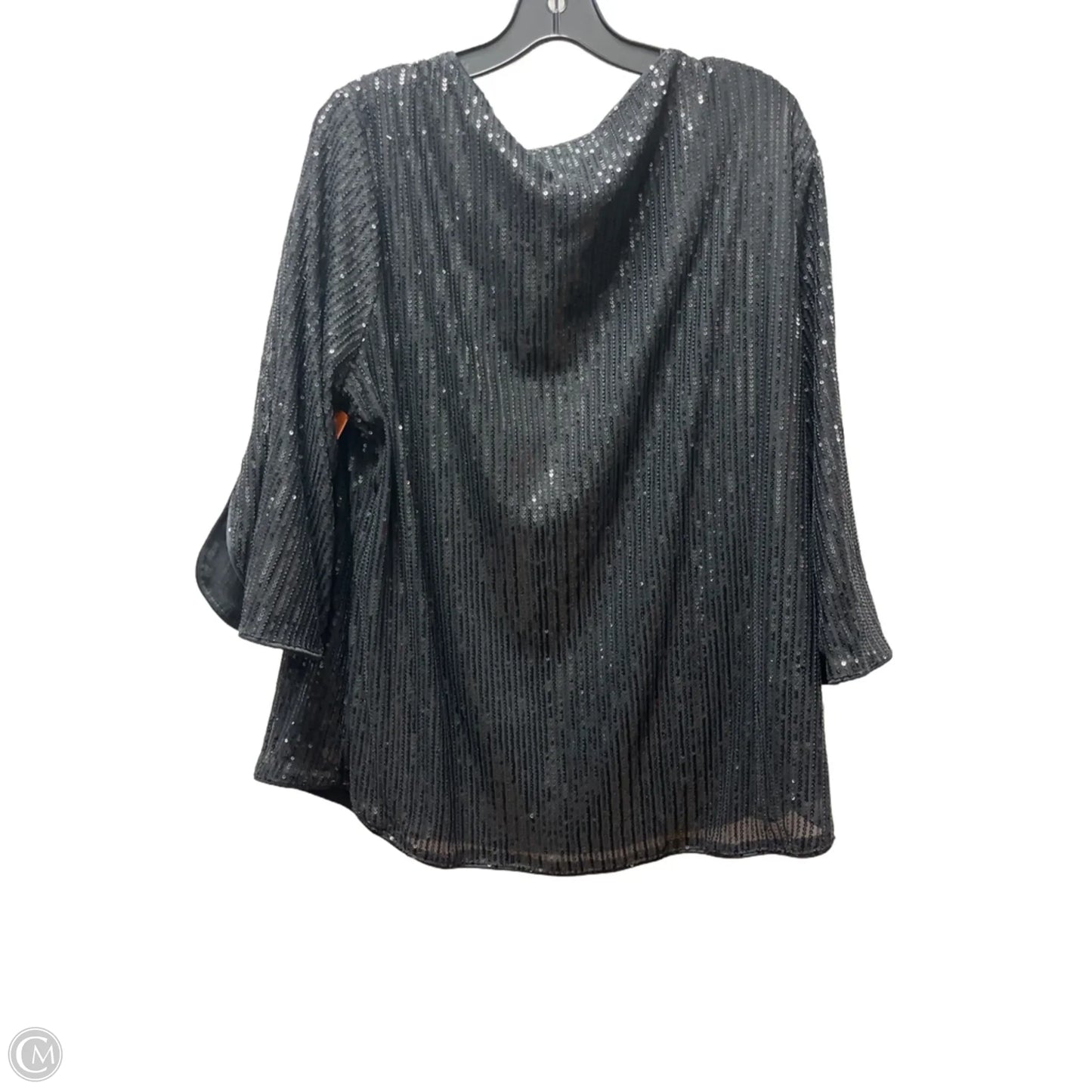 Top Short Sleeve By Grace Karin In Black, Size: 2x