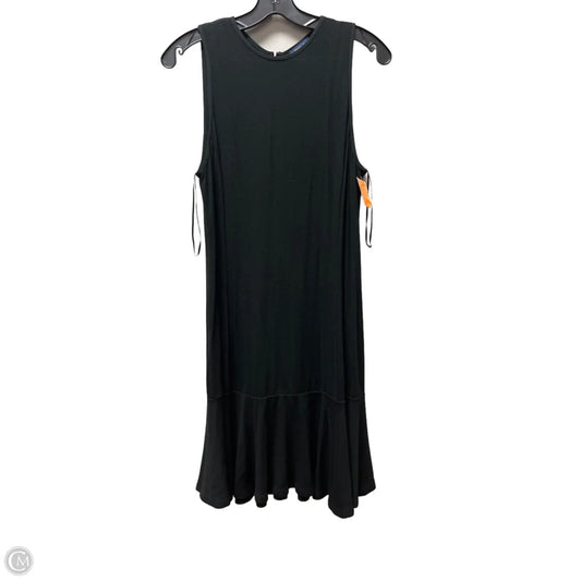 Dress Casual Midi By Polo Ralph Lauren In Black, Size: L