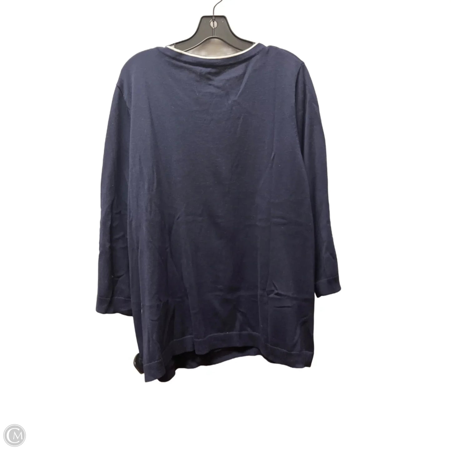 Top Short Sleeve By Talbots In Blue, Size: 3x