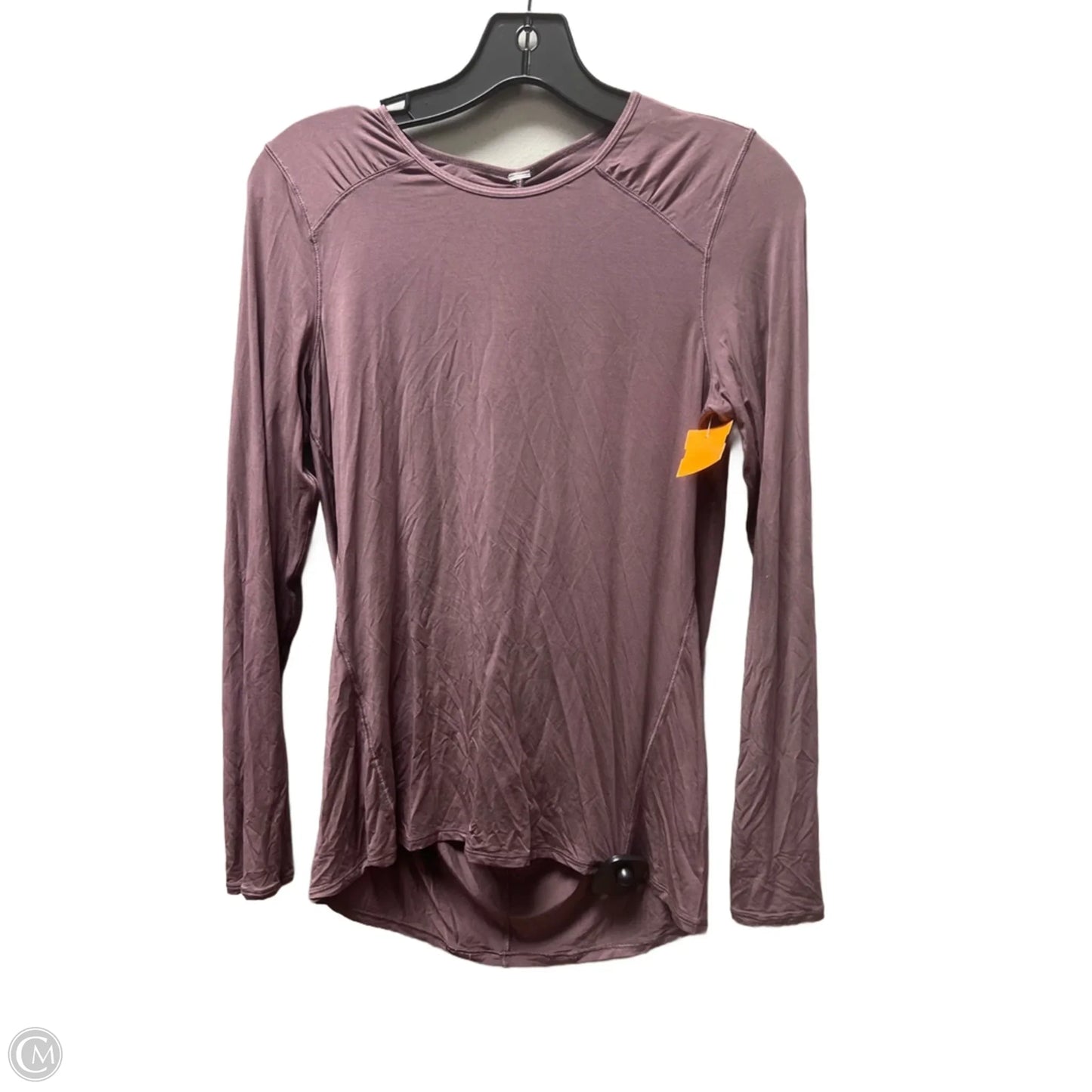 Athletic Top Long Sleeve Crewneck By Lululemon In Purple, Size: Xs