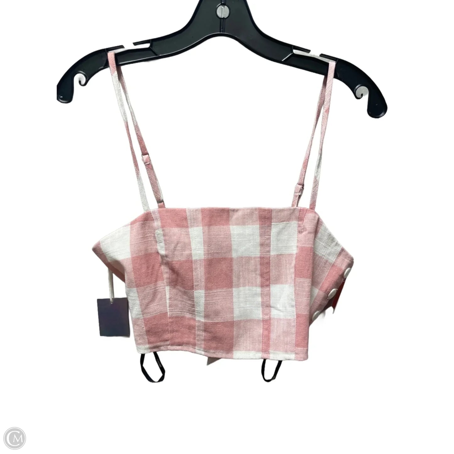 Top Sleeveless By Forever 21 In Plaid Pattern, Size: M