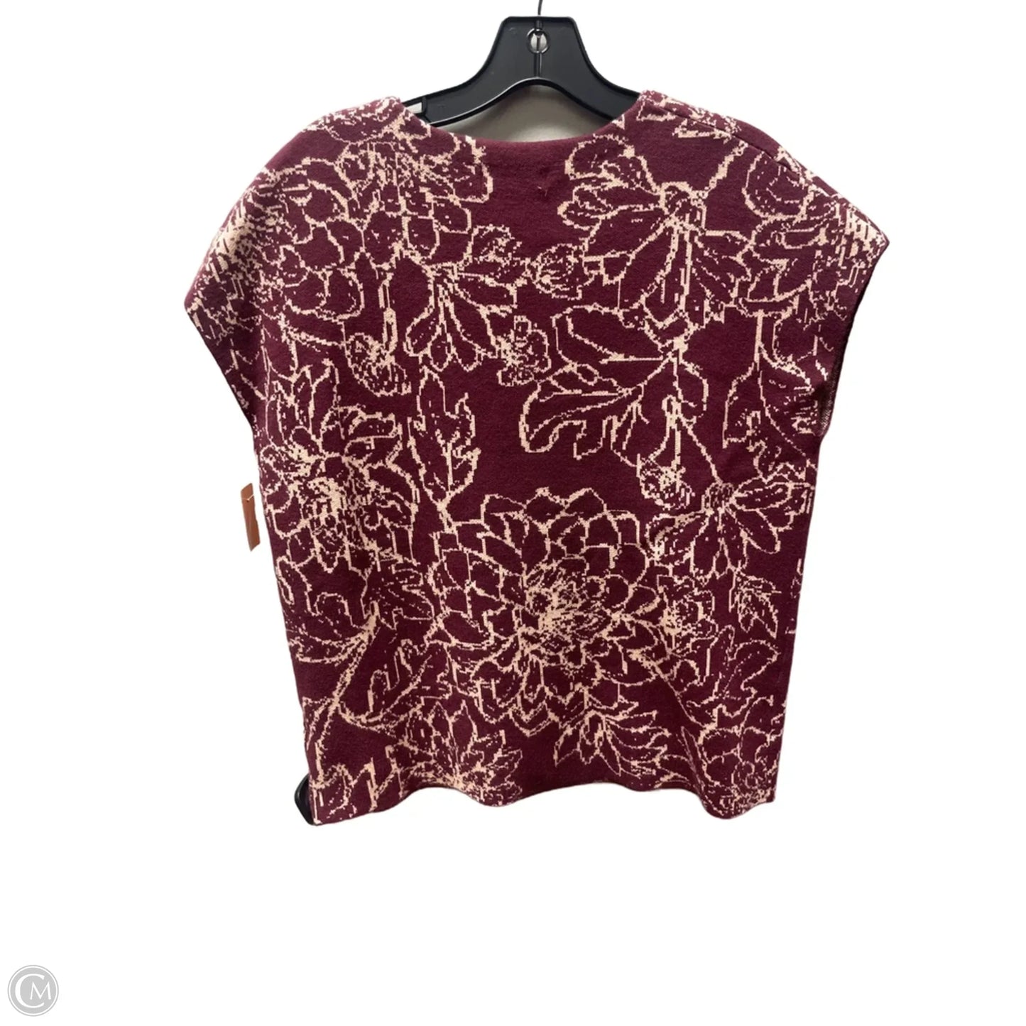 Top Short Sleeve By Cynthia Rowley In Maroon, Size: Xs