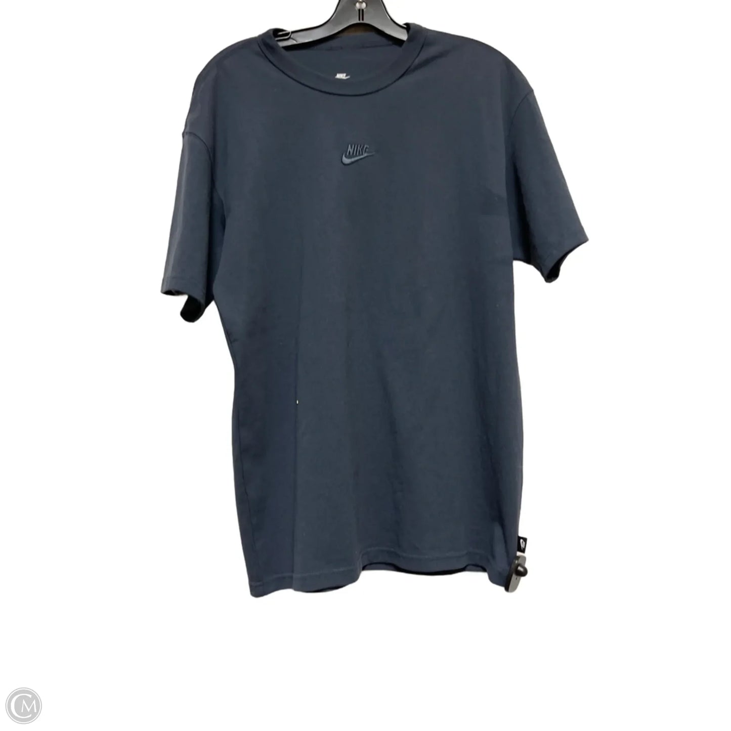 Athletic Top Short Sleeve By Nike In Blue, Size: S