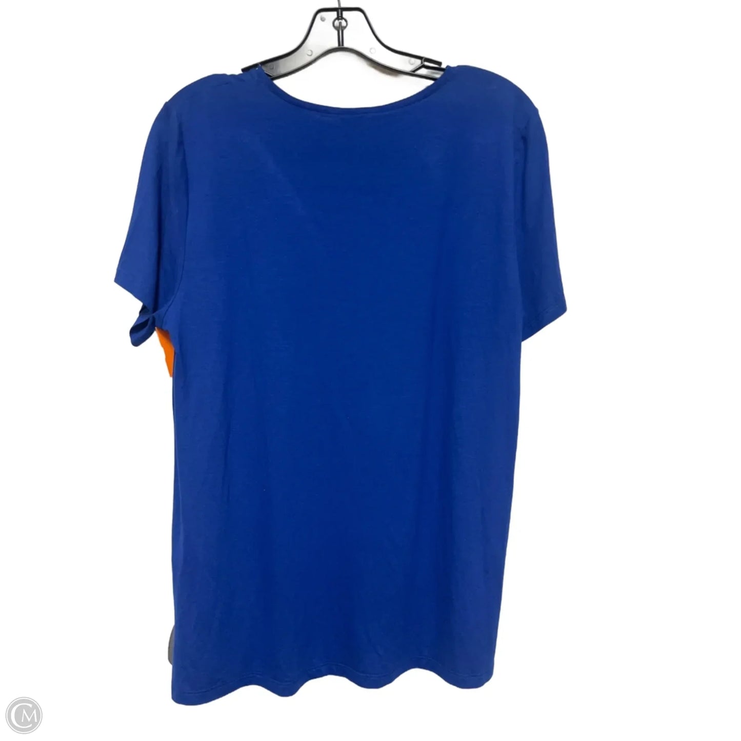 Top Short Sleeve Basic By Eileen Fisher In Blue, Size: M