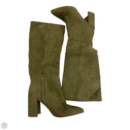 Boots Knee Heels By Lulus In Green, Size: 8.5
