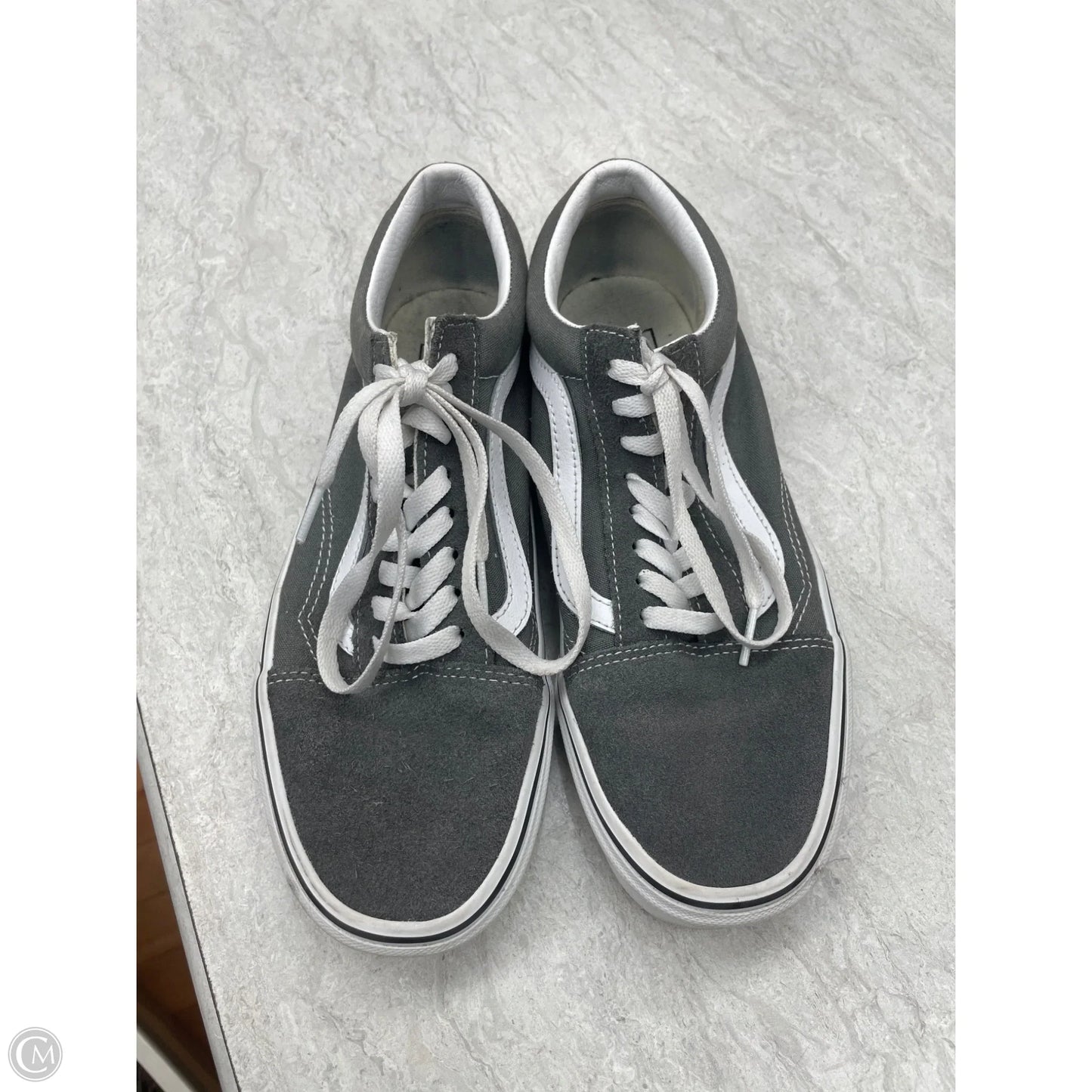 Shoes Sneakers By Vans In Grey, Size: 9.5