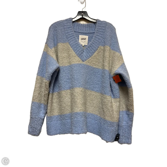 Sweater By Aerie In Blue & Grey, Size: L