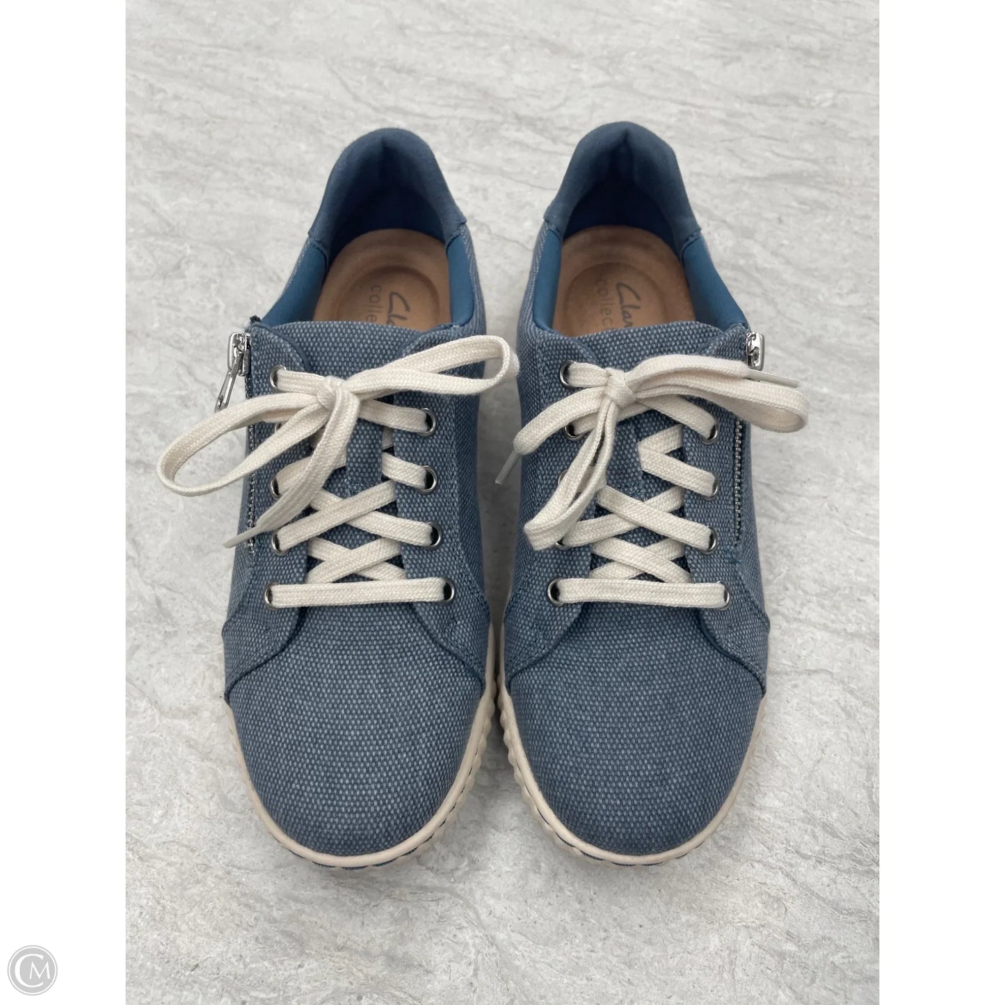 Shoes Flats By Clarks In Blue, Size: 6.5