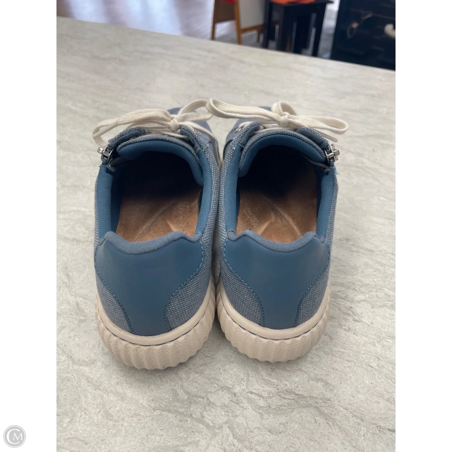 Shoes Flats By Clarks In Blue, Size: 6.5