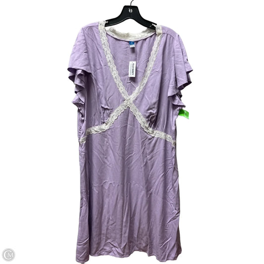 Dress Casual Short By Old Navy In Purple, Size: Xxl