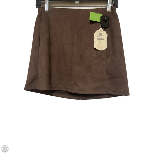 Skirt Mini & Short By Altard State In Brown, Size: 6