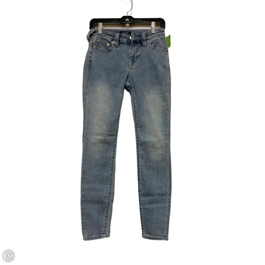 Jeans Skinny By True Religion In Blue Denim, Size: 4