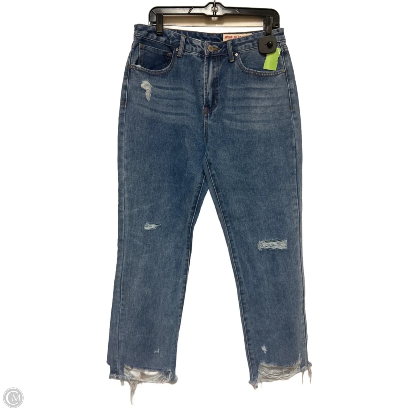 Jeans Wide Leg By Wishlist In Blue Denim, Size: 12