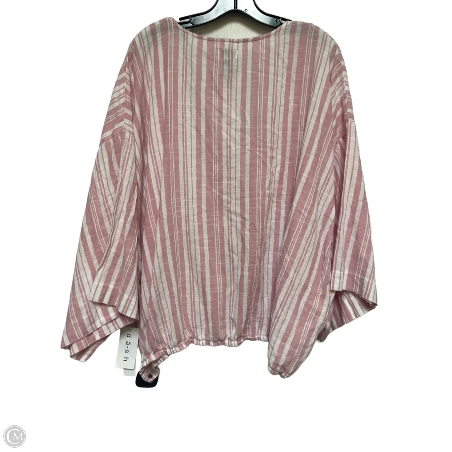 Top Short Sleeve By Dash In Striped Pattern, Size: 3x