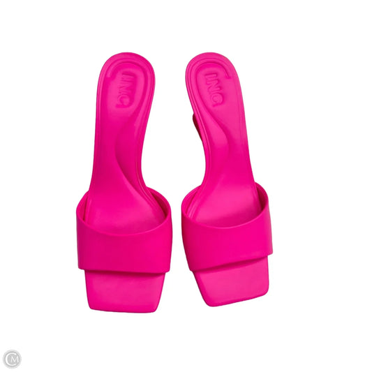 Sandals Heels Wedge By Inc In Pink, Size: 9