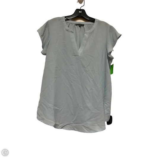 Top Short Sleeve By Adrianna Papell In Blue, Size: Medium