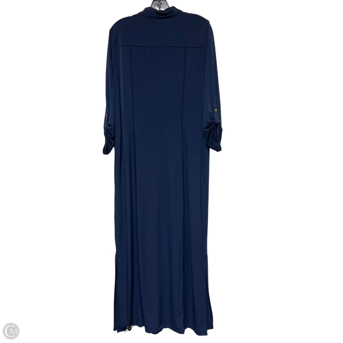 Dress Casual Maxi By Chicos In Blue, Size: L