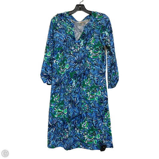 Dress Designer By Lilly Pulitzer In Blue & Green, Size: M