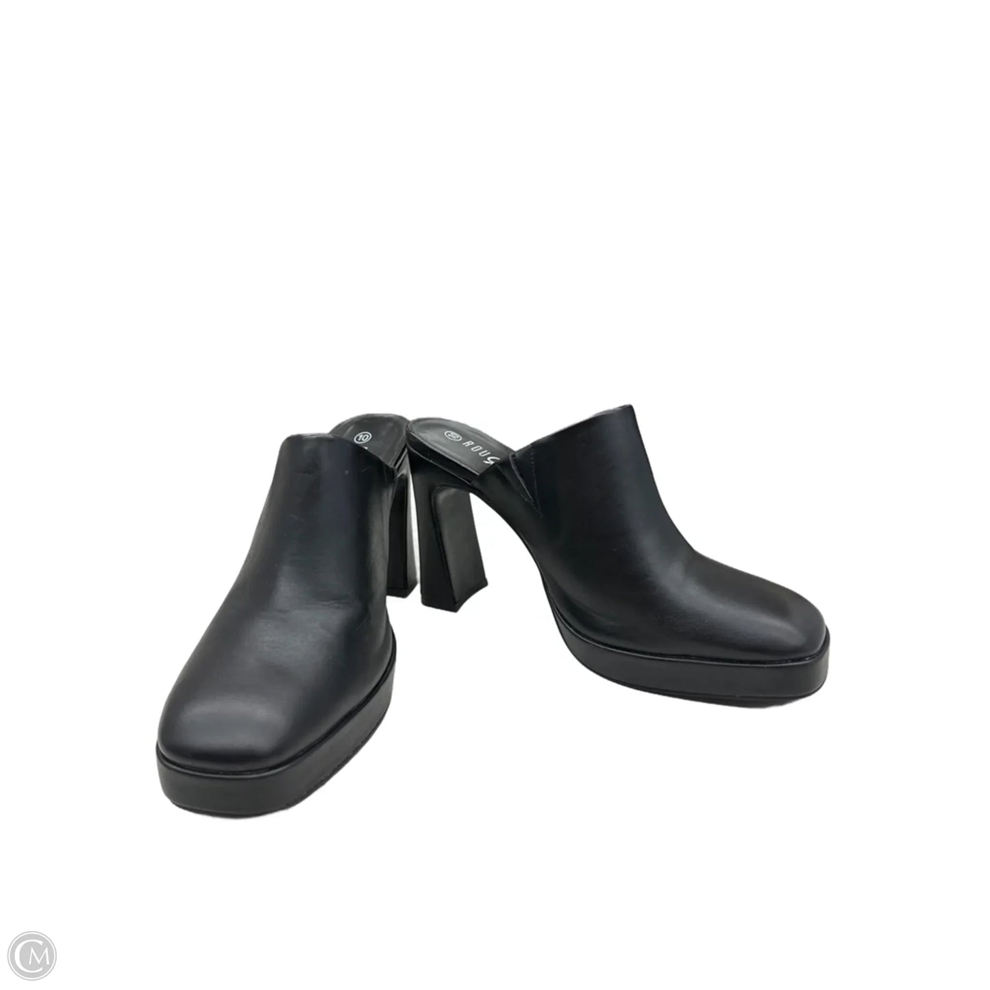 Shoes Heels Block By Rouge In Black, Size: 10