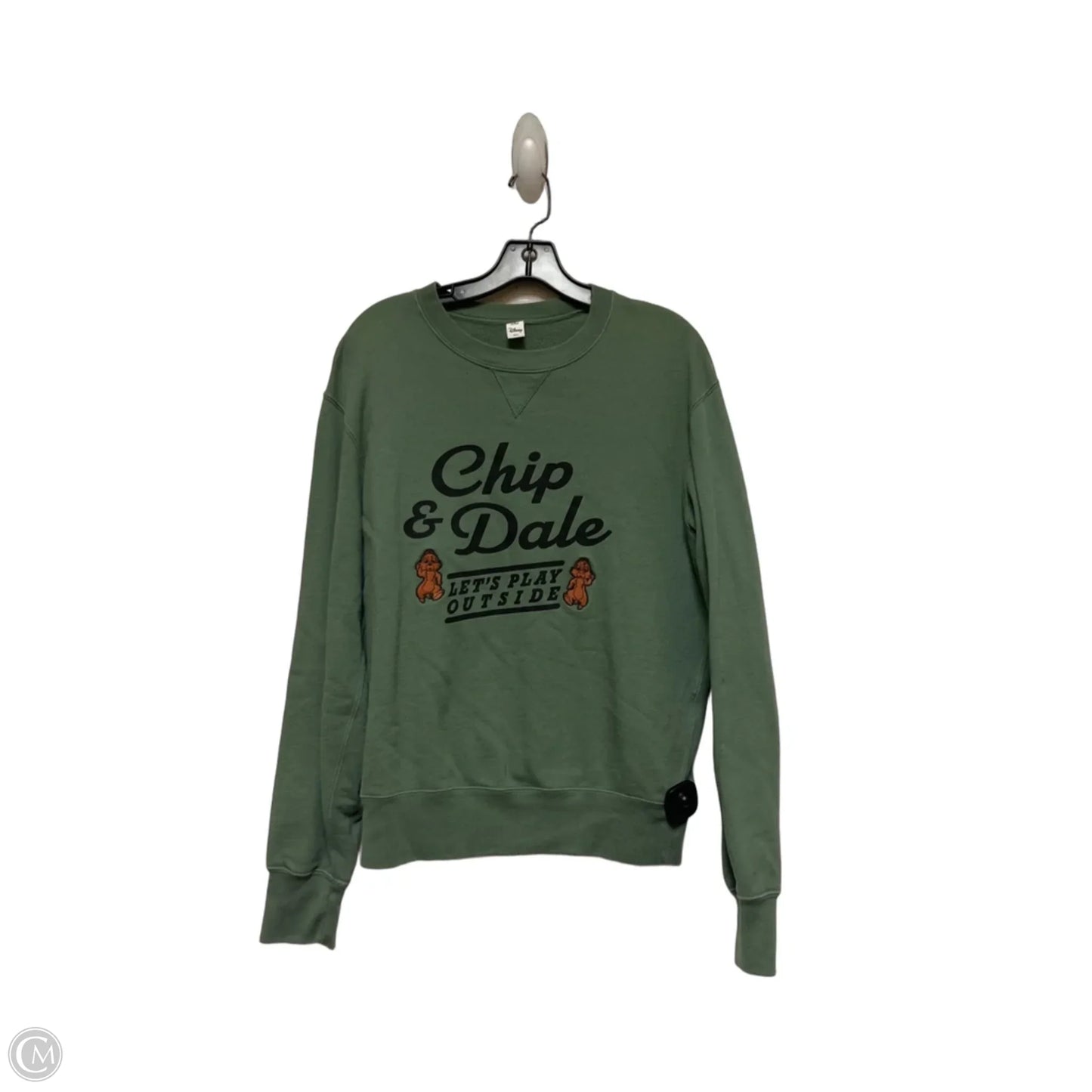 Sweatshirt Crewneck By Uniqlo In Green, Size: M