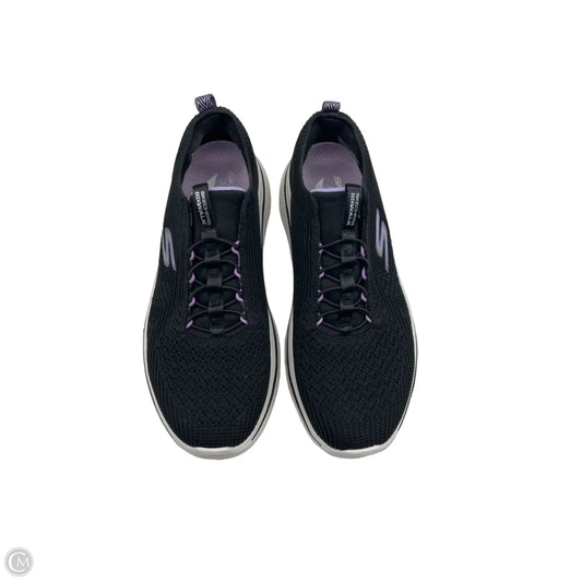 Shoes Athletic By Skechers In Black & Purple, Size: 7.5